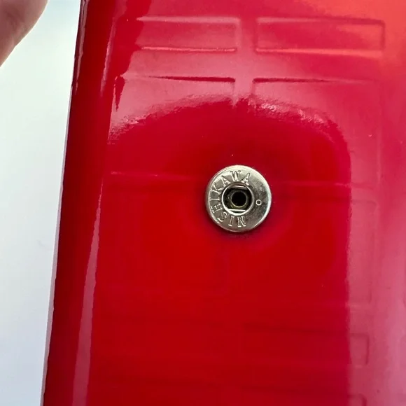 BURBERRY Red Patend Key Chain Holder Authentic - Picture 6 of 9